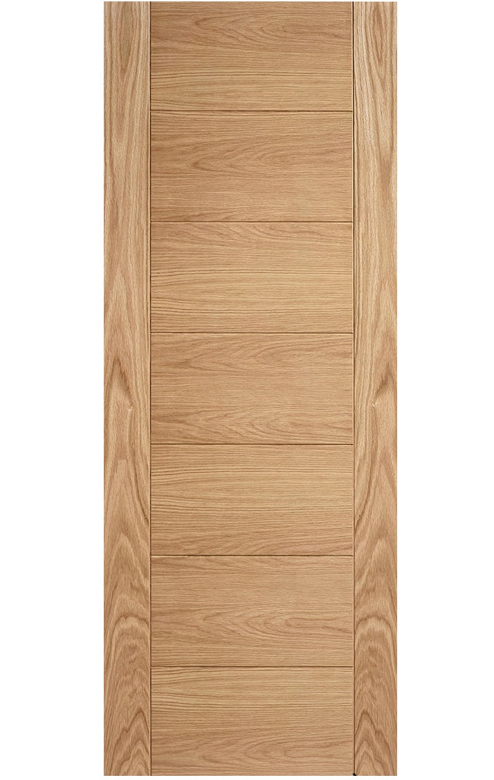 LPD Carini 7 Panel Oak Internal Door - Pre Finished