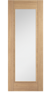 LPD Carini Glazed 1 Light Oak Internal Door - Unfinished