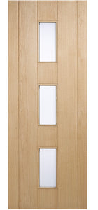 LPD Copenhagen Glazed Oak External Door - Unfinished