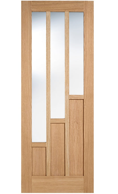 LPD Coventry 3 Light Oak Internal Door - Pre Finished