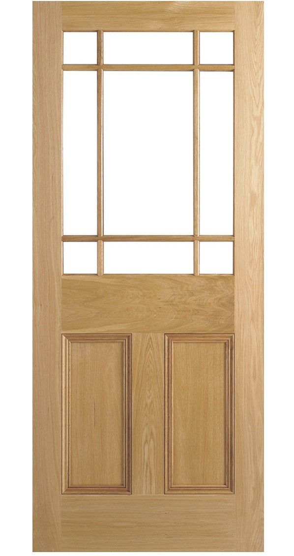 LPD Downham Unglazed Oak Internal Door - Unfinished