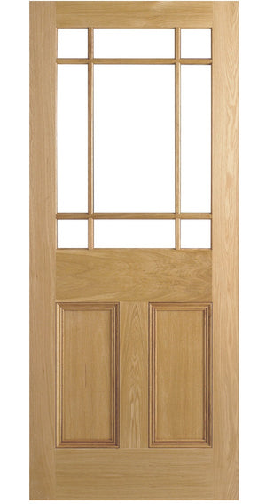 LPD Downham Unglazed Oak Internal Door - Unfinished