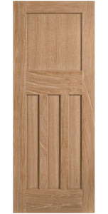 LPD DX 30's Style Oak Internal Door - Unfinished