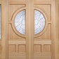 LPD Oak Empress Double External Doors - Unfinished