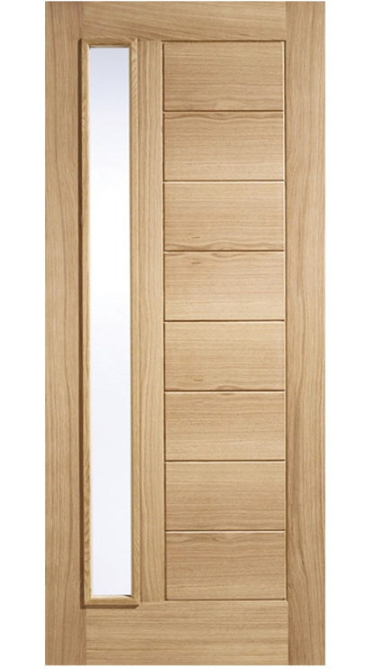 LPD Goodwood Glazed Oak External Door - Unfinished