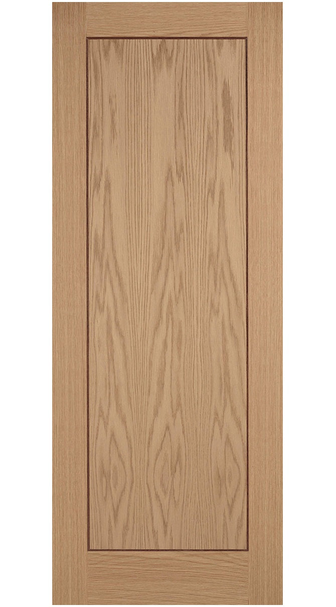 LPD Inlay Oak 1 Panel Internal FD30 Fire Door - Pre Finished