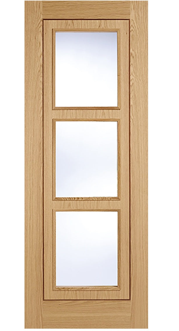 LPD Inlay Glazed 3L Oak Internal Door - Pre Finished