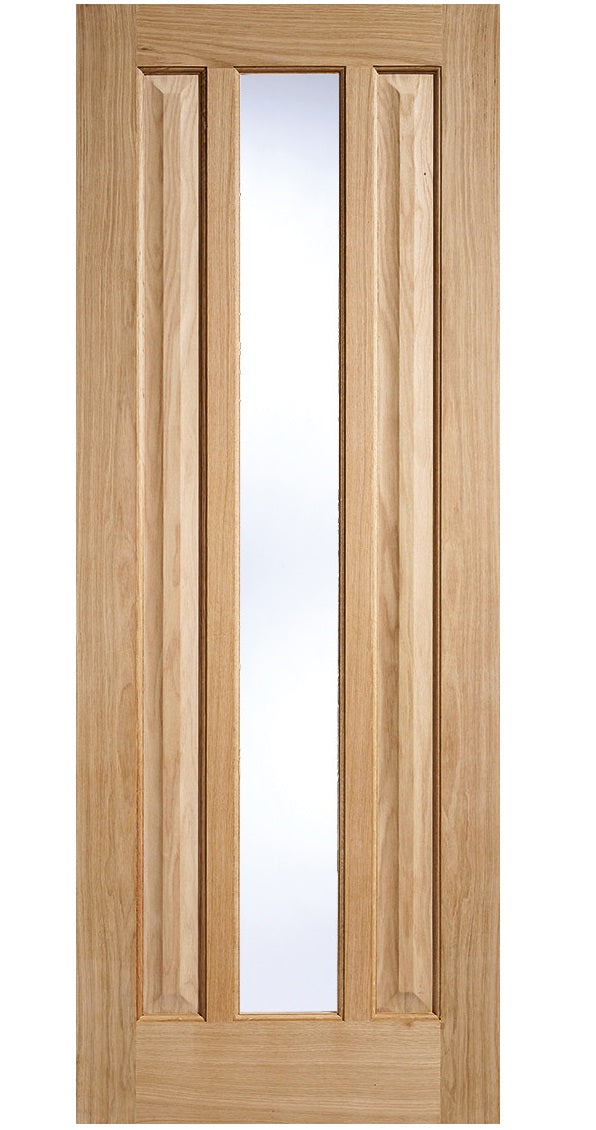 LPD Kilburn Glazed Traditional Oak Internal Door - Unfinished