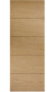 LPD Lille Oak 5 Panel Internal Door - Pre Finished