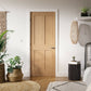 LPD London 4 Panel Oak Internal Door - Pre Finished