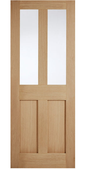 LPD London Glazed 2 Light Oak Internal Door - Pre Finished