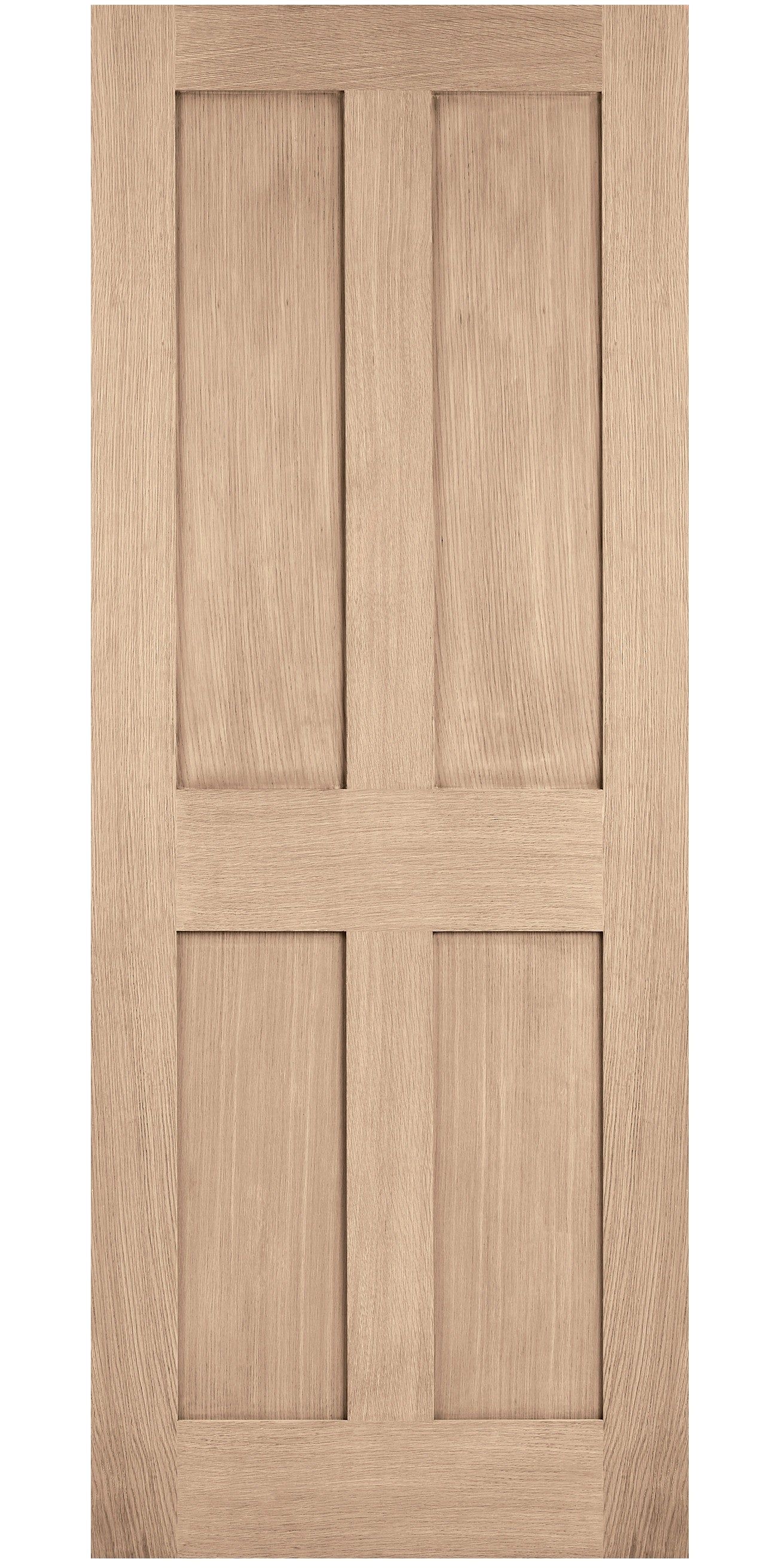 LPD London 4 Panel Oak Internal Door - Unfinished