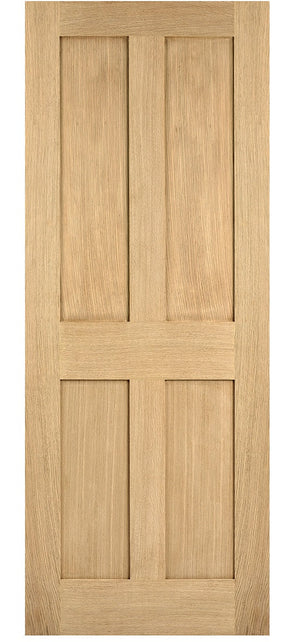 LPD London 4 Panel Oak Internal Door - Pre Finished