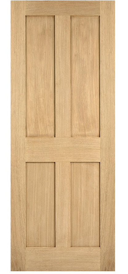 LPD London 4 Panel Oak Internal Door - Pre Finished