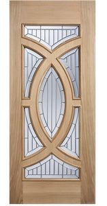 LPD Majestic Glazed Oak External Door - Unfinished