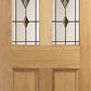 LPD Malton Unglazed 2L Oak Internal Door - Unfinished