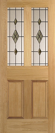 LPD Malton Unglazed 2L Oak Internal Door - Unfinished