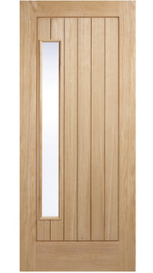 LPD Newbury Glazed Oak External Door - Unfinished