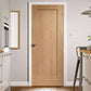 LPD Pattern 10 One Panel Oak Internal Door - Unfinished