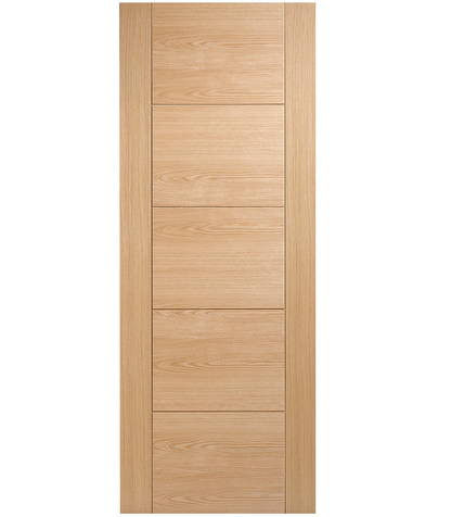 LPD Vancouver 5 Panel Oak FD60 Fire Door - Pre Finished