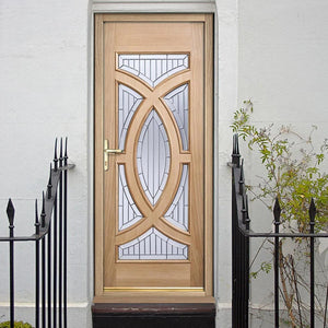 LPD Majestic Glazed Oak External Door - Unfinished