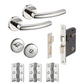 JB Kind Raven Rounded Polished Door Handle Pack