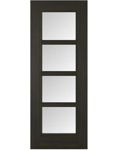 LPD Vancouver Smoked Oak 4 Light Glazed Internal Door - Pre Finished