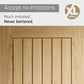 XL Joinery Suffolk Essential Internal Oak FD30 Fire Door - Pre Finished