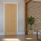 JB Kind Thames Oak 5 Panel FD30 Fire Door - Unfinished