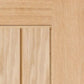 JB Kind Thames Oak 5 Panel FD30 Fire Door - Unfinished