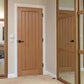 JB Kind Thames Oak 5 Panel FD30 Fire Door - Pre Finished