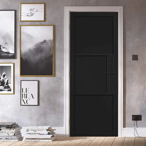 LPD Tribeca Industrial Style Black Internal Door - Pre Finished