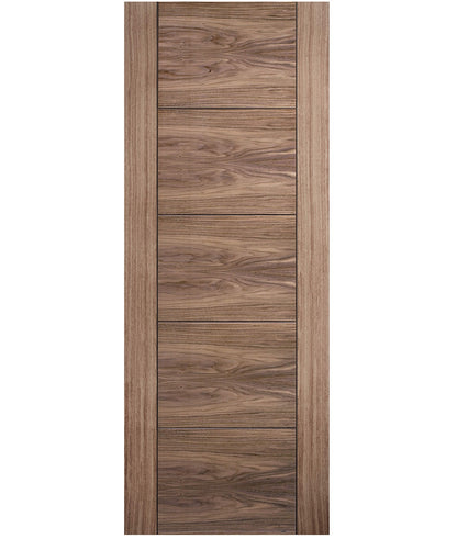 LPD Vancouver Walnut 5 Panel FD30 Fire Door - Pre Finished