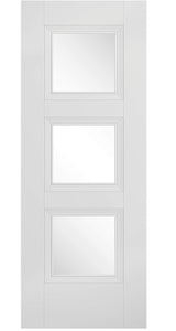 LPD Amsterdam Glazed 3L Traditional White Primed Internal Door