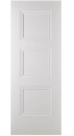LPD Amsterdam 3 Panel Traditional White Primed FD30 Fire Door