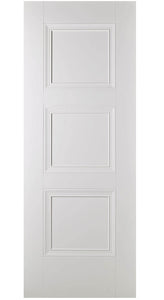 LPD Amsterdam 3 Panel Traditional White Primed Internal Door