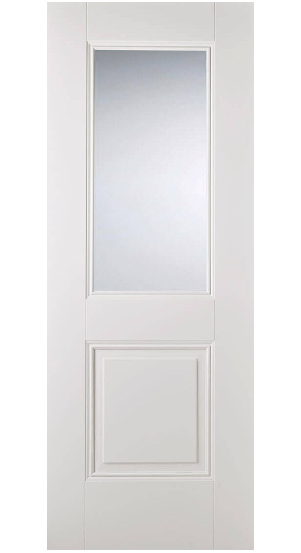 LPD Arnhem Glazed 1L Traditional White Primed Internal Door
