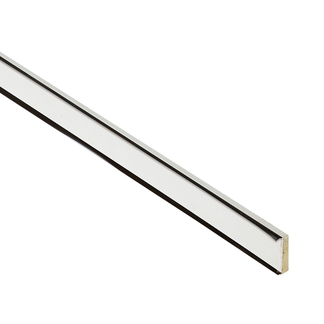 LPD White Primed Bladed Dual Seal Intumescent - 2100mm x 20mm x 4mm