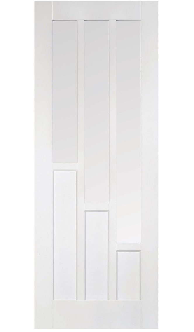 LPD Coventry White Primed Glazed 3L Internal Door