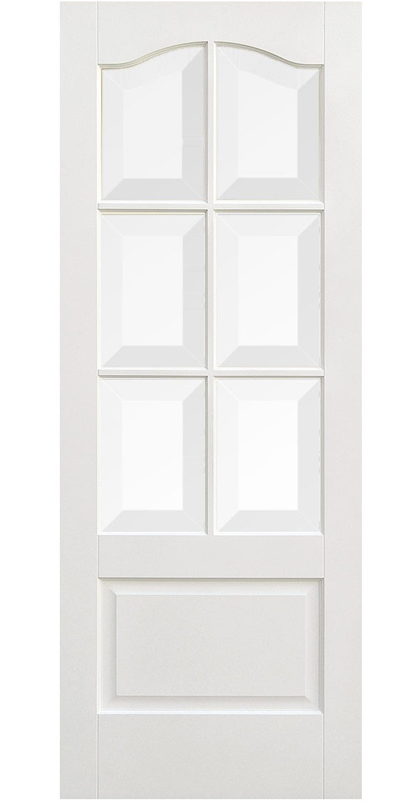 LPD Kent Glazed 6L White Primed Internal Door