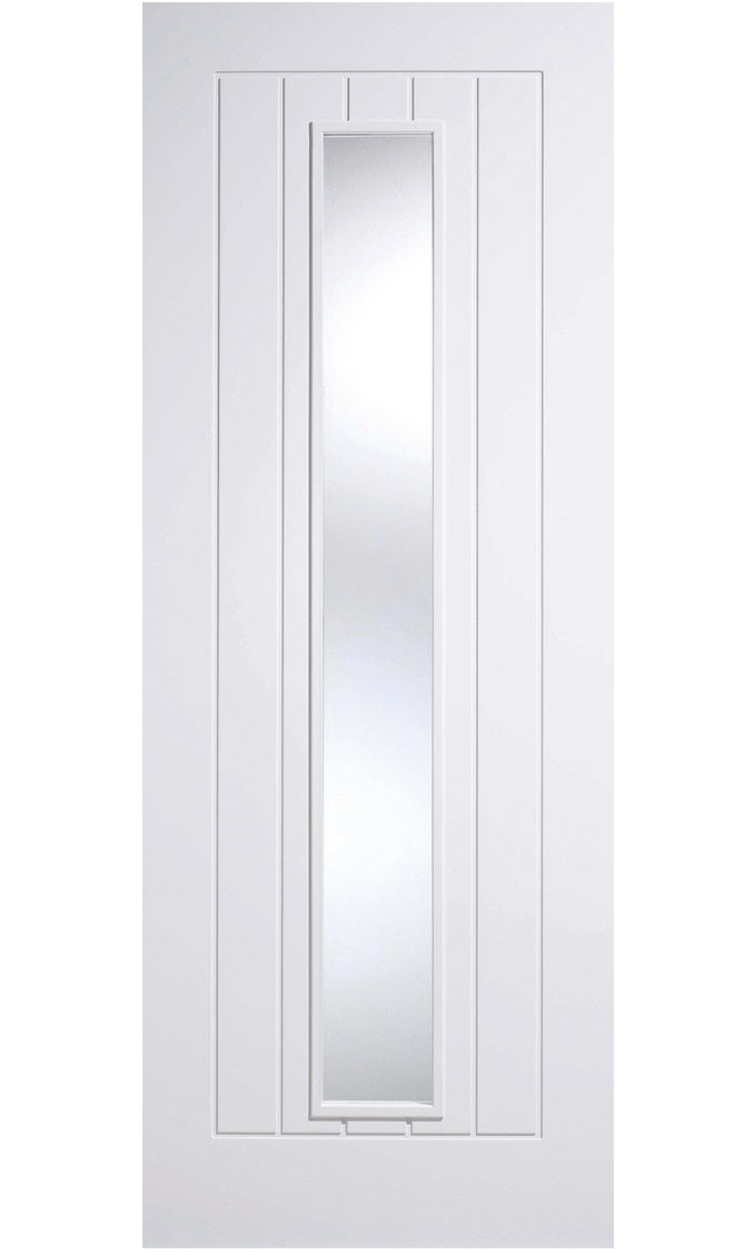 LPD Mexicano White Primed 1 Light Glazed Internal Door
