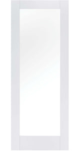 LPD Pattern 10 Frosted Glazed White Primed Door