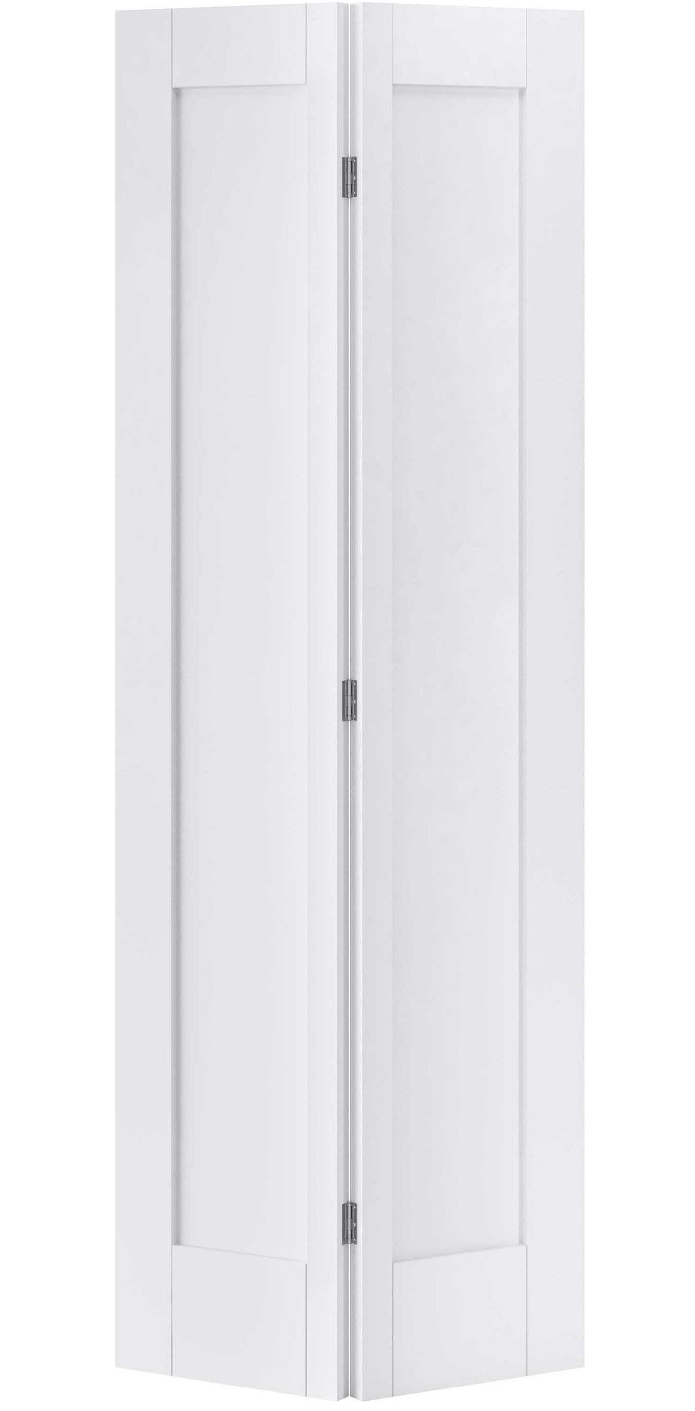LPD Shaker Style Pattern 10 One Panel White Primed Bi-Fold Door