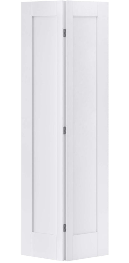 LPD Shaker Style Pattern 10 One Panel White Primed Bi-Fold Door