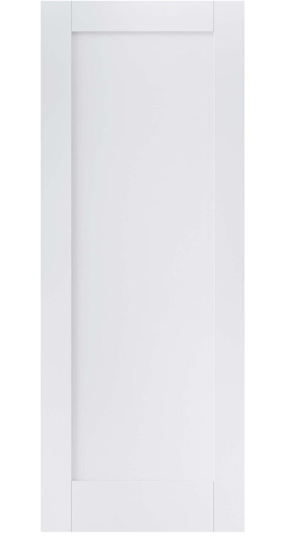 LPD Shaker Style Pattern 10 One Panel White Primed Door