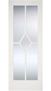 LPD Reims Glazed Decorative White Primed Internal Door