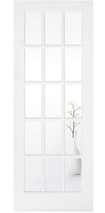 LPD SA Glazed 15L White Primed Internal Door