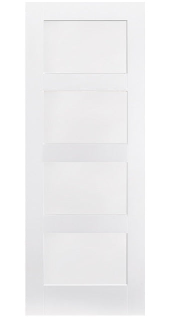 LPD Shaker Style 4 Panel White Primed Internal Door