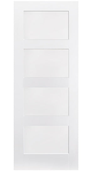 LPD Shaker Style 4 Panel White Primed Internal Door