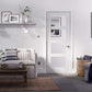 LPD Shaker Glazed White Primed 4L Internal Door